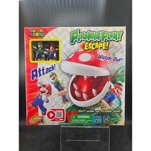Super Mario Piranha Plant Escape Board Game By Epoch Games Link System 2-4 Playe